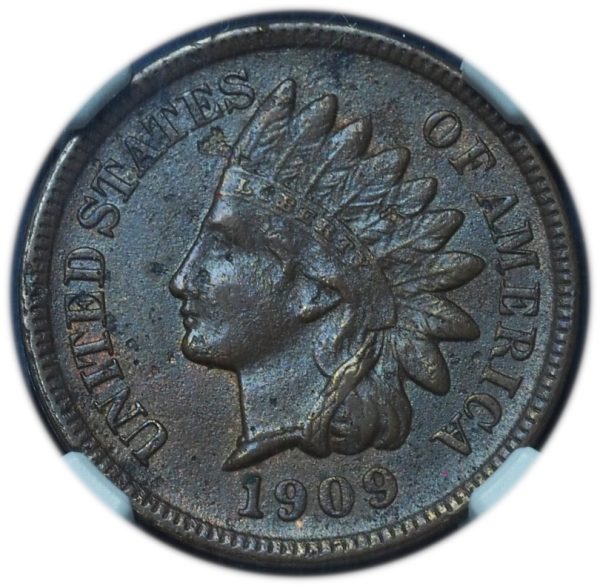 1909-S Indian Head Penny AU Details NGC