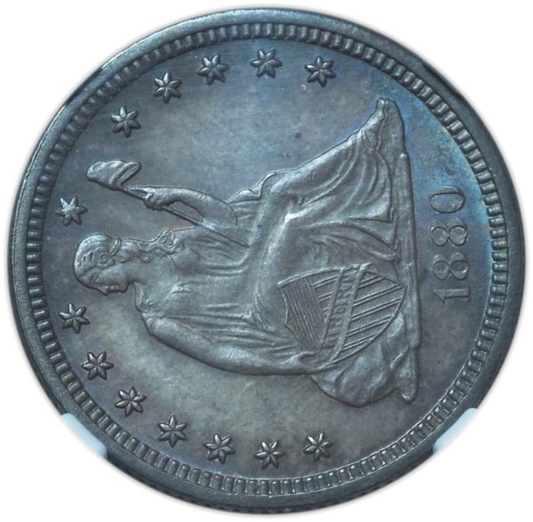 1880 Seated Liberty Quarter MS65 NGC & CAC