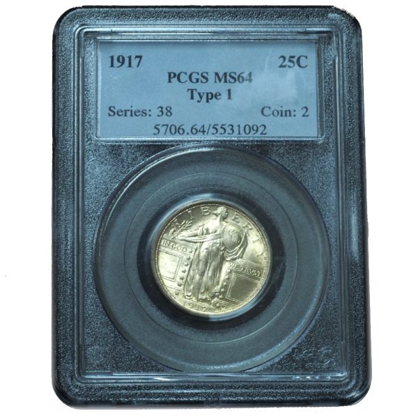 1917 Standing Liberty Quarter Type 1 MS64 PCGS