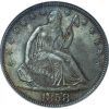 1858 Seated Liberty Half Dollar MS64 NGC