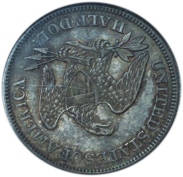 1858 Seated Liberty Half Dollar MS64 NGC