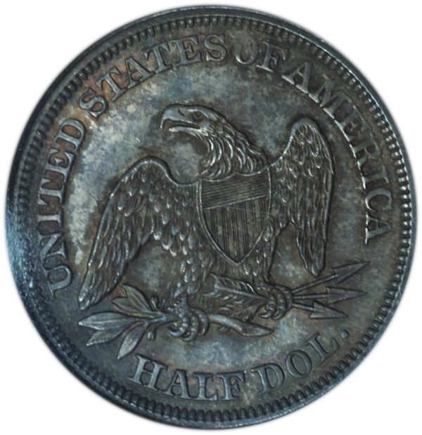 1858 Seated Liberty Half Dollar MS64 NGC