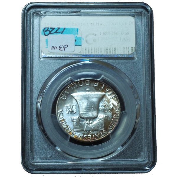 1957-D Franklin Half Dollar MS66 FBL PCGS Incredible Toning