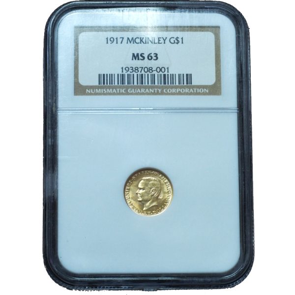 1917 McKinley $1 Gold Commemorative MS63 NGC