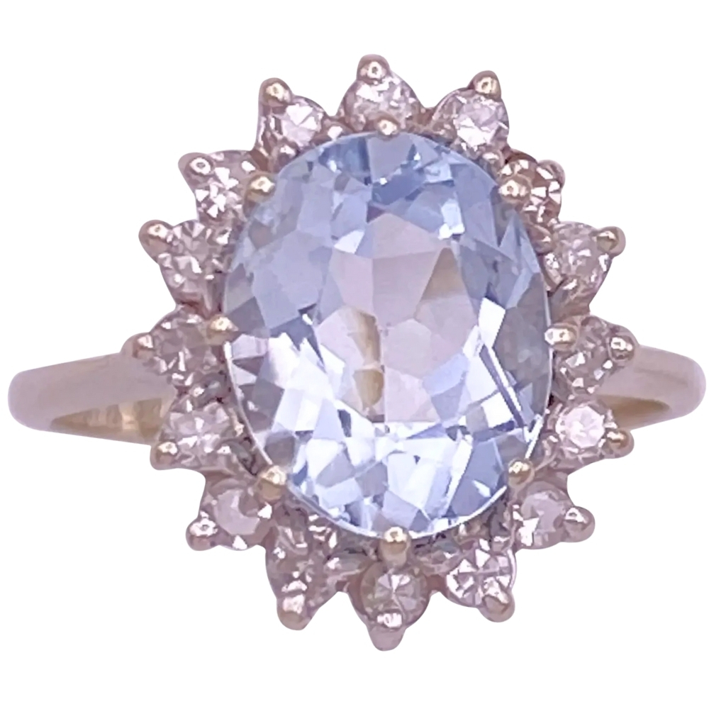 2.71ctw Aquamarine Ring 14K Gold