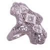 .24ctw Art Deco Diamond Ring 18K (1)