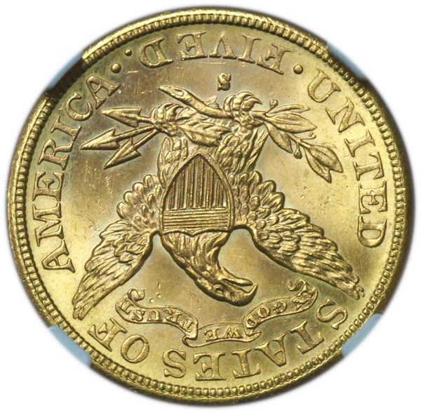 1885-S $5 Gold Liberty Half Eagle MS65+ NGC
