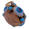 Victorian Evil Eye Protection Charm Pendant 10K