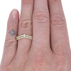 .35ctw Diamond Double Row Contour Band Ring 14K Gold worn