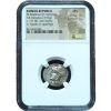 Ancient Roman Republic 137 BC M. Baebius Q.f. Tampilus AR denarius NGC MS 4/5 & 5/5