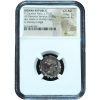 Ancient Roman Republic 79 BC Ti. Claudius Ti.f. Ap.n. Nero AR Serratus Denarius Ch. AU NGC