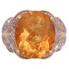 6.79ctw Citrine Statement Ring 14K Gold