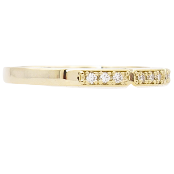 .09ctw Diamond Sectioned Half Stack Band 14K