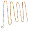 Mariner Link Chain Necklace 14K Gold 24 Length full