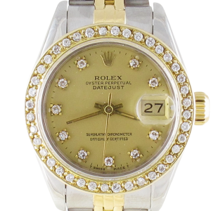 Pre-Owned Ladies 26MM Rolex Datejust (1985) Two Tone Model 69173 Front close