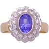 Vintage 1.52ctw Tanzanite Ring 14K Gold & Platinum