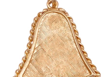 Vintage Bell Memento Locket 14K Gold