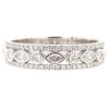 0.45ctw Round & Marquise Cut Diamond Alternating Stack Band Ring 14k White Gold