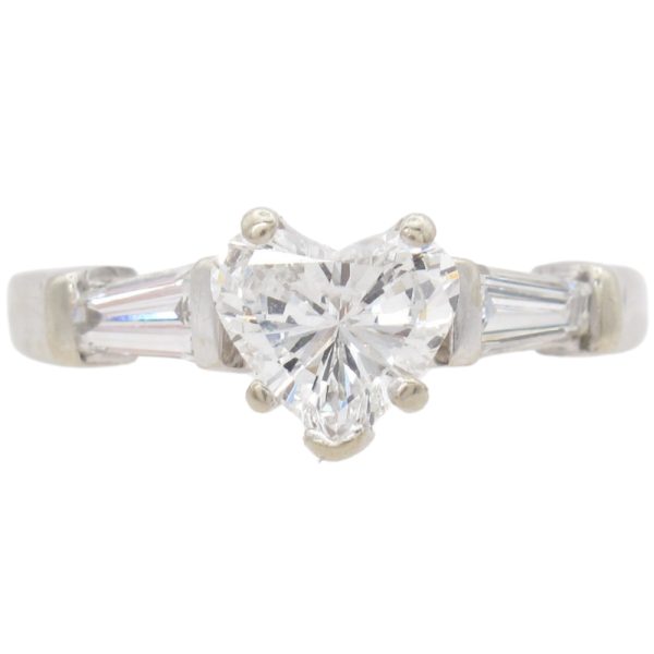 1.19ctw Heart Cut Diamond Ring 14K Gold
