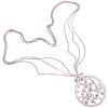1.97ctw Diamond Flower Necklace 14K White Gold