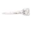 1920's .52ct Old European Art Deco Engagement Ring 14K side