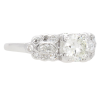 1920's 1ct Diamond Art Deco Engagement Ring Platinum side