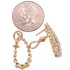 2.08ctw Diamond Drop Paisley Earrings 14K Gold size