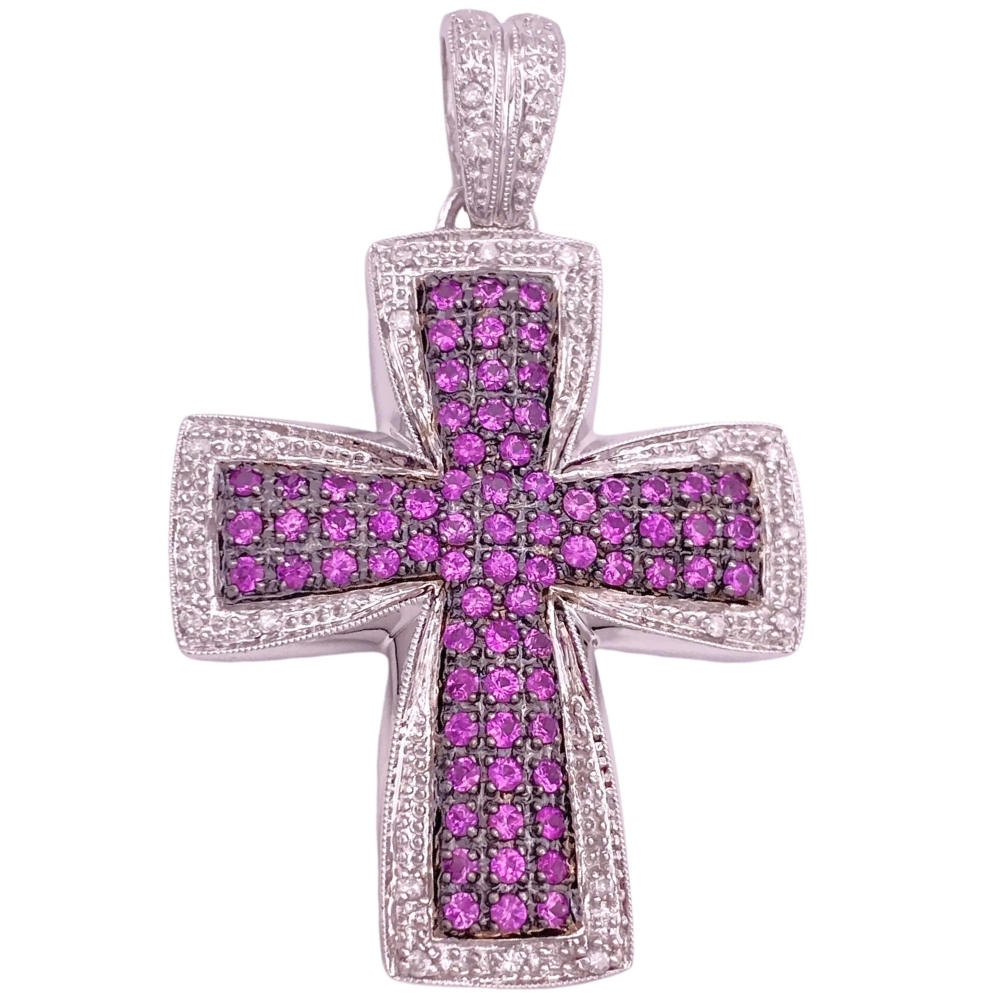 2.70ctw Ruby & Diamond Statement Pendant 14K Gold