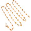 21.79ctw Citrine Necklace 14K Gold 24 Length full