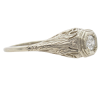 .33ct Diamond Filigree Art Deco Engagement Ring 14K detail