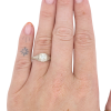.33ct Diamond Filigree Art Deco Engagement Ring 14K worn