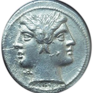 Ancient Roman Republic Anonymous 225-214 BC. AR Quadrigatus