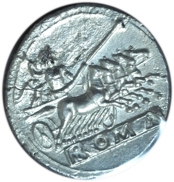 Ancient Roman Republic Anonymous 225-214 BC. AR Quadrigatus