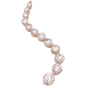 4.00ctw Diamond Journey Pendant 14K Gold front