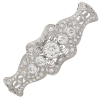 4ctw Old European Diamond Platinum & 14k Edwardian Bolo Bracelet GIA front