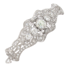 4ctw Old European Diamond Platinum & 14k Edwardian Bolo Bracelet GIA side