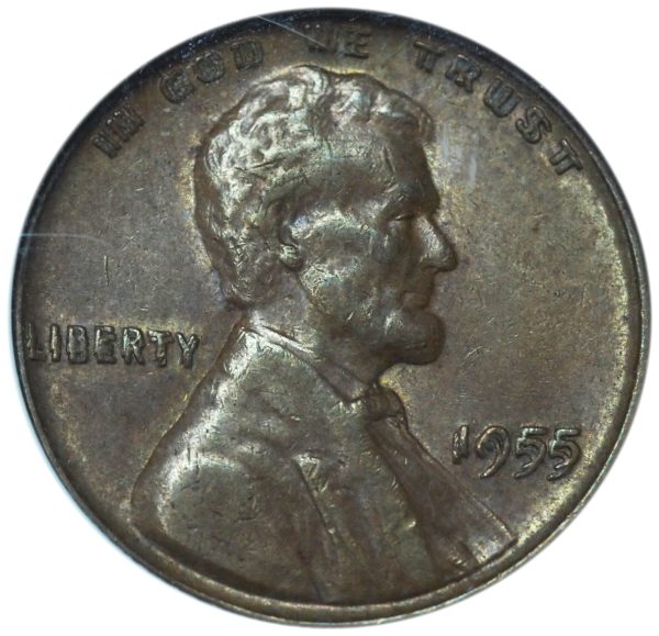 1955 Double Die Lincoln Penny MS61 BN ANACS Old Soapbox