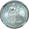 1880 Seated Liberty Dime MS67+ NGC