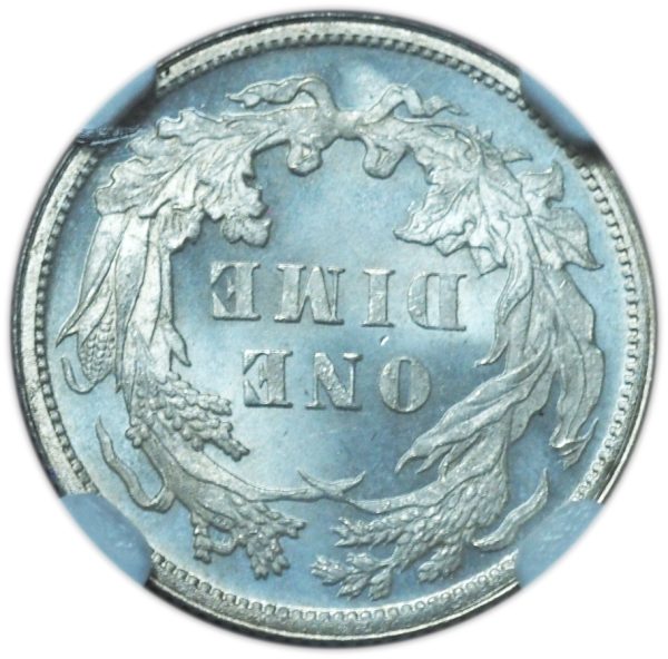 1880 Seated Liberty Dime MS67+ NGC