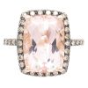 5.68ctw Morganite Ring 14K Rose Gold