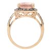 5.68ctw Morganite Ring 14K Rose Gold profile