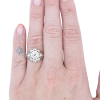 .50ct Old European Diamond Art Deco Filigree Ring 18K worn (1)