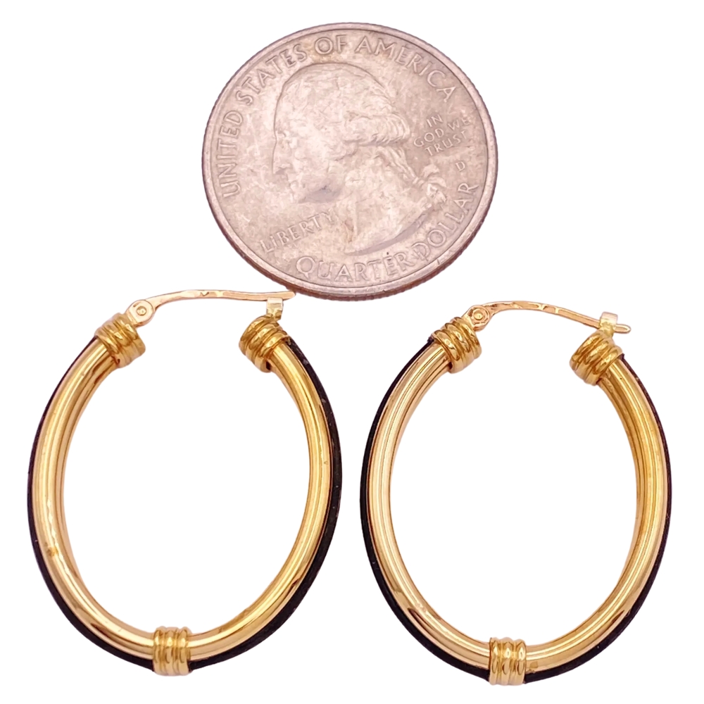 Enamel Oval Hoop Earrings Enamel Oval Hoop Earrings