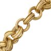 Chunky Triple Circle Link Bracelet 14K Gold close up