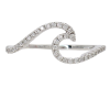 Diamond Wave Ring 14K white gold