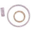 EFFY Interchangeable Diamond Pendant 14K Gold all parts