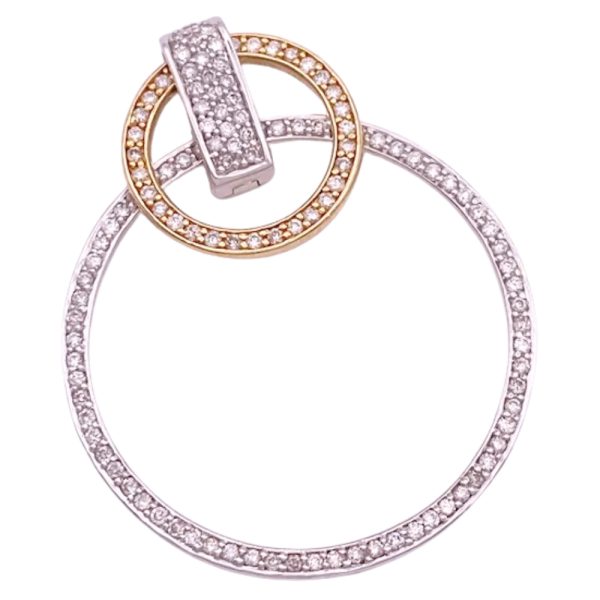 EFFY Interchangeable Diamond Pendant 14K Gold overlap style