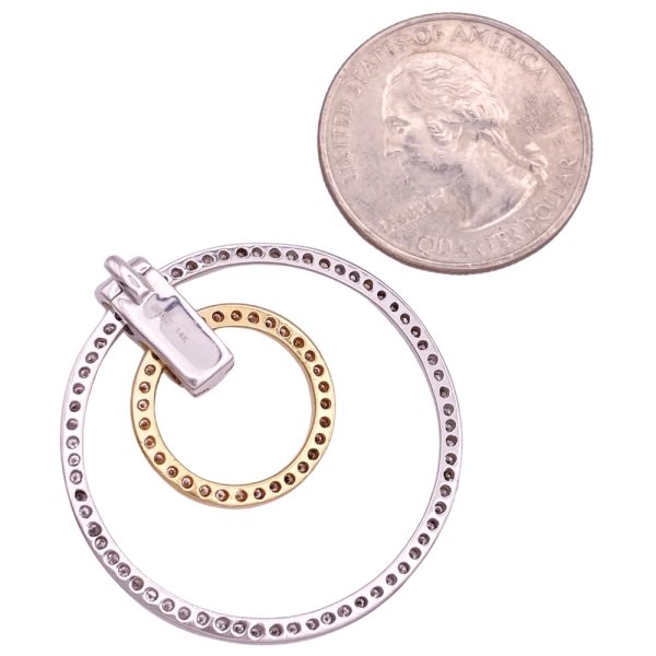 EFFY Interchangeable Diamond Pendant 14K Gold size