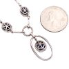 Effy Natural Sapphire Necklace with Diamond Accents 14K Gold back