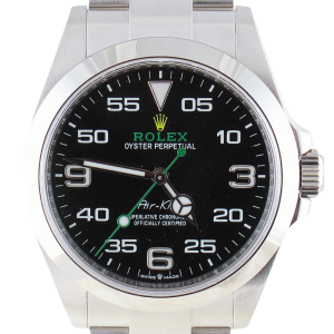 New Unworn Rolex 40MM Air King (2023) Stainless Steel#126900 Front Close